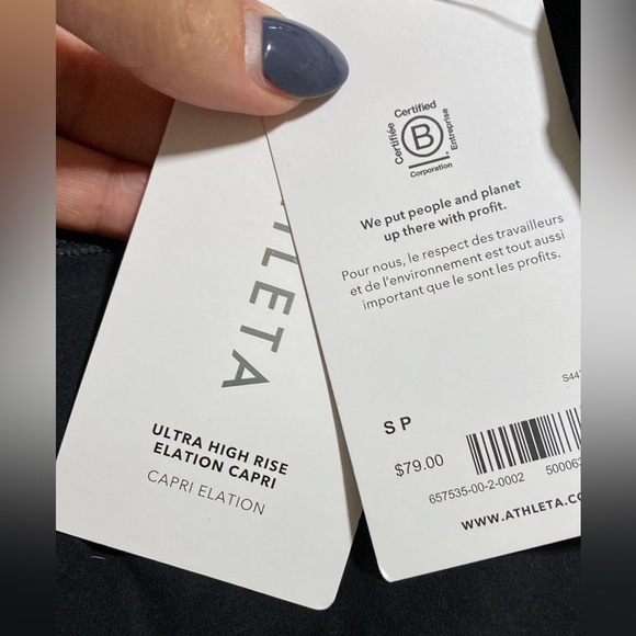Athleta Ultra High Rise Elation Capri // black - Picture 9 of 10